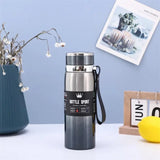 1L Thermal Water Bottle Keep Cold and Hot Water Bottle Thermos for Water Tea Coffee Vacuum Flasks Stainless Steel Thermos Bottle Kitchen Essentials
