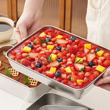 Stainless Steel Rectangular Tiramisu Mold Cake Tray Cake Molding Container With Lid Cake Cooler Home Dessert Baking Tools