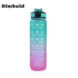 1L Water Bottle Portable Sport Water Bottle Pretty Drink Bottle Leakproof Gym Water Bottle for Outdoor Travel Fitness Cycling Kitchen Essentials