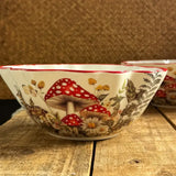 Christmas Ceramic Dinnerware Oval Serving Platter for Desserts Large Soup Bowl for Holiday Meals Festive Tableware Collection