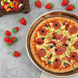 New Round Baking Tray Non-stick Even Heating Oven Tray Aluminum Alloy Cookies Baking Tray