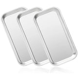 6 Surgical Tray, Stainless Steel Cosmetic Storage Tray, Thickening Tray for Baking, Dental, Lab Instrument Supplies, Tattoo Tool