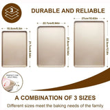 Gold 9/11/13inch Oven Baking Pan Rectangle Nonstick Bread Tray Carbon Steel Cake Baking Tray