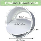 6 Inch Cake Mold Aluminum Alloy Anode Live Bottom Cake Tin Baking Tray Cake Pan Cake Pot Bakeware Round Cake Mould Baking Tool