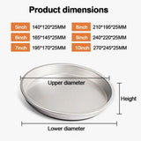 New Round Baking Tray Non-stick Even Heating Oven Tray Aluminum Alloy Cookies Baking Tray