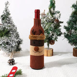 Christmas Wine Bottle Set Champagne Red Wine Creative Wine Set Hotel Dining Table Restaurant Holiday Decoration Supplie