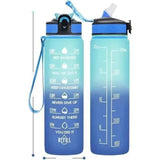 1L Water Bottle Portable Sport Water Bottle Pretty Drink Bottle Leakproof Gym Water Bottle for Outdoor Travel Fitness Cycling Kitchen Essentials