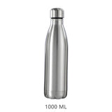 Stainless Steel Water Bottle 1 Liter Free Shipping Items, Drink Bottle for Sport Travel Cups,  500 750 1000ml Water Bottles Kitchen Essentials