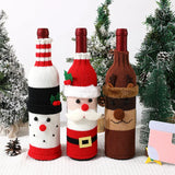 Christmas Wine Bottle Set Champagne Red Wine Creative Wine Set Hotel Dining Table Restaurant Holiday Decoration Supplie