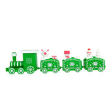 【S】Christmas Children's Party Dessert Table Accessories Christmas Plastic Train Ornament Festive Decorations