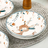 Nordic Aesthetic Dinner Sets Friendly Modern Luxury Bowl Dishes Set Ceramic Christmas Elegant Bajilla Ceramica Dinner Set