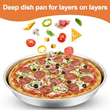 New Round Baking Tray Non-stick Even Heating Oven Tray Aluminum Alloy Cookies Baking Tray