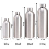 Stainless Steel Water Bottle 1 Liter Free Shipping Items, Drink Bottle for Sport Travel Cups,  500 750 1000ml Water Bottles