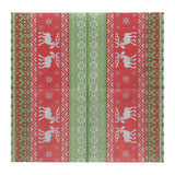 Christmas Paper Napkins Knitted Reindeer Print Disposable Paper Napkins Xmas Dinner Table Decor for Party Home Holiday Supplies