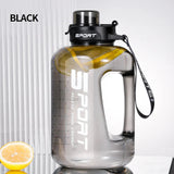 Large Capacity 2 Liter Water Bottle with Straw Lid Sports Gym Water Kettle for Camping Travel BPA Free Drinking Bottles Kitchen Essentials