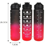 1L Water Bottle Portable Sport Water Bottle Pretty Drink Bottle Leakproof Gym Water Bottle for Outdoor Travel Fitness Cycling Kitchen Essentials