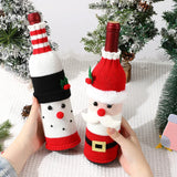 Christmas Wine Bottle Set Champagne Red Wine Creative Wine Set Hotel Dining Table Restaurant Holiday Decoration Supplie