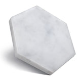 Exco Set of 6 Pcs Handmade Natural Marble Coasters with Cork Back Protects Desktops&Countertops, Suitable for Kinds of Cups eprolo