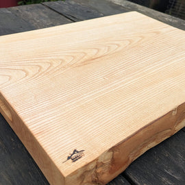 Super thick ash chopping board Barratt Boards - Cornish chopping boards designed for chefs