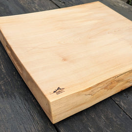 Sycamore with blue chopping board Barratt Boards - Cornish chopping boards designed for chefs