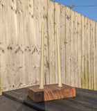 Walnut Two candle holder Barratt Boards - Cornish chopping boards designed for chefs