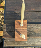 Walnut Two candle holder Barratt Boards - Cornish chopping boards designed for chefs