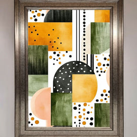 Abstract Shapes Colours Framed Wall Art Wallart-Direct