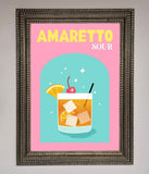 Amaretto Sour Cocktail Framed Wall Art Wallart-Direct