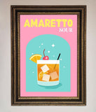Amaretto Sour Cocktail Framed Wall Art Wallart-Direct