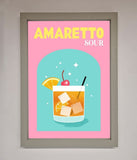 Amaretto Sour Cocktail Framed Wall Art Wallart-Direct