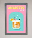 Amaretto Sour Cocktail Framed Wall Art Wallart-Direct