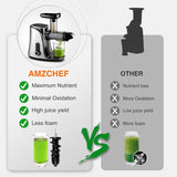 AMZCHEF Cold Press Juicer with 2 Speed Control - High Juice Yield Massive Discounts