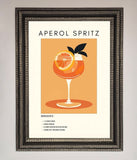 Aperol Spritz Cocktail Framed Print Wallart-Direct
