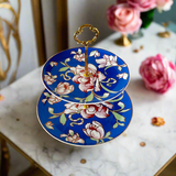 Warwickshire Royal Blue Bone China Tea Set KitchBoom