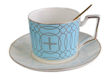 Azure Royale Imperial Bone China Tea Set KitchBoom