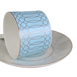 Azure Royale Imperial Bone China Tea Set KitchBoom