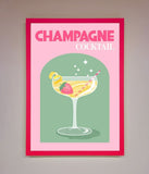 Champagne Cocktail Framed Poster Wallart-Direct
