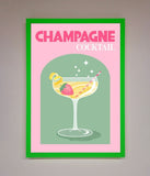 Champagne Cocktail Framed Poster Wallart-Direct