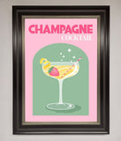 Champagne Cocktail Framed Poster Wallart-Direct