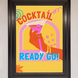 Cocktail Ready Go Framed Poster Wallart-Direct