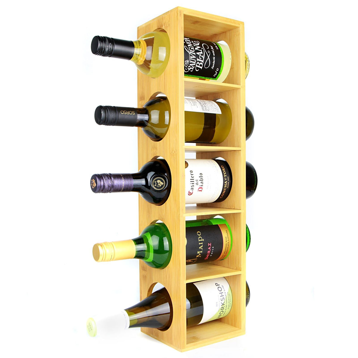 Bamboo Wall Mounted Wine Rack | M&W