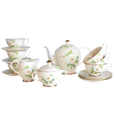 Isabella’s Vintage Floral Bone China Tea Set KitchBoom