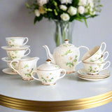 Isabella’s Vintage Floral Bone China Tea Set KitchBoom