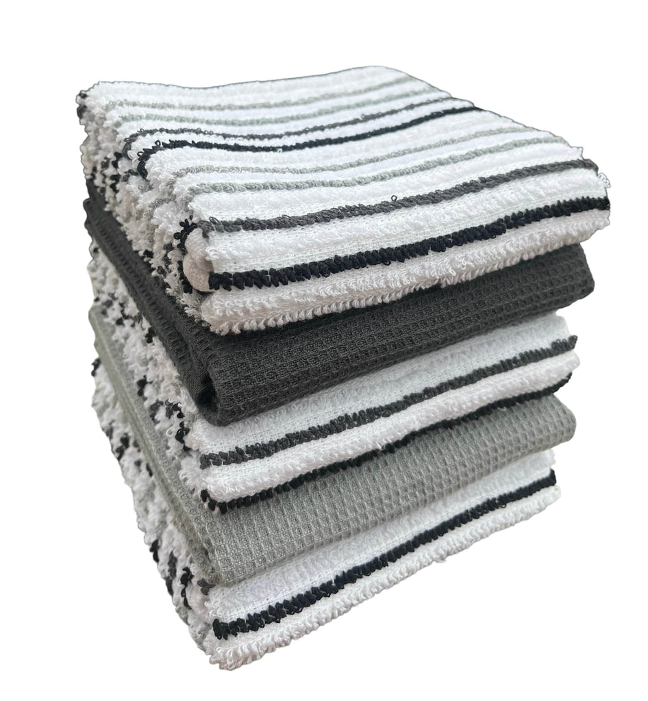 OLIVIA ROCCO Striped Tea Towels, 5-Pack, 45 x 65 cm