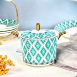 The Edwardian Emerald Bone China Tea Set KitchBoom