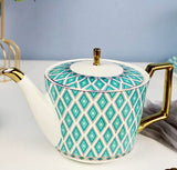 The Edwardian Emerald Bone China Tea Set KitchBoom