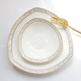 The Glamour Bone China Dinner Set - 16 | 24 Piece KitchBoom