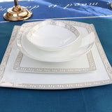 The Glamour Bone China Dinner Set - 16 | 24 Piece KitchBoom
