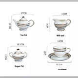 The Glamour Bone China Tea Set KitchBoom