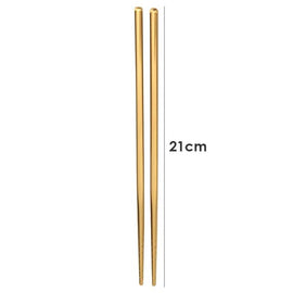 1 Pair Stainless Steel Chinese Chopsticks Kitchen Essentials